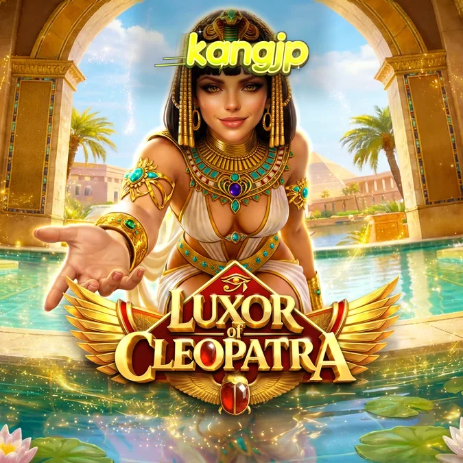 Tampilan visual slot Luxor of Cleopatra dengan elemen Mesir kuno